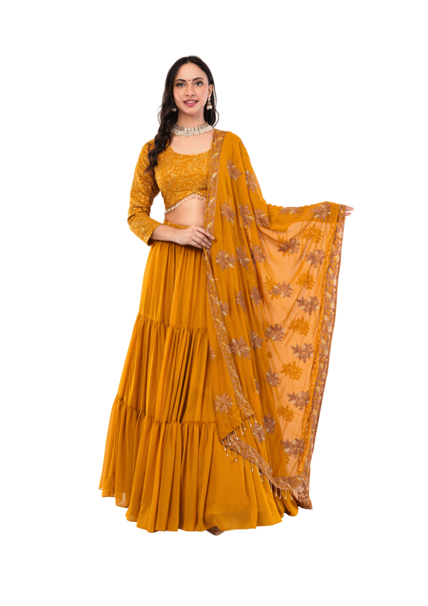 Luxury Georgette Embroidered Lehenga Set - Image 14