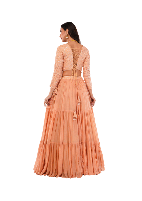 Luxury Georgette Embroidered Lehenga Set - Image 8