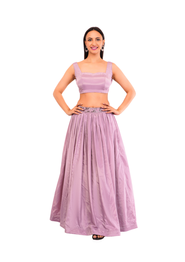 Sequin Cut Work Jacket Lehenga Set - Image 5