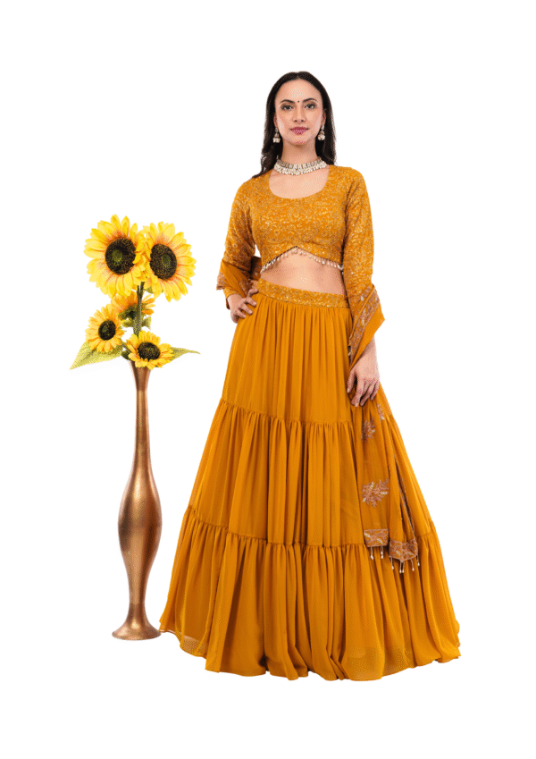Luxury Georgette Embroidered Lehenga Set - Image 18