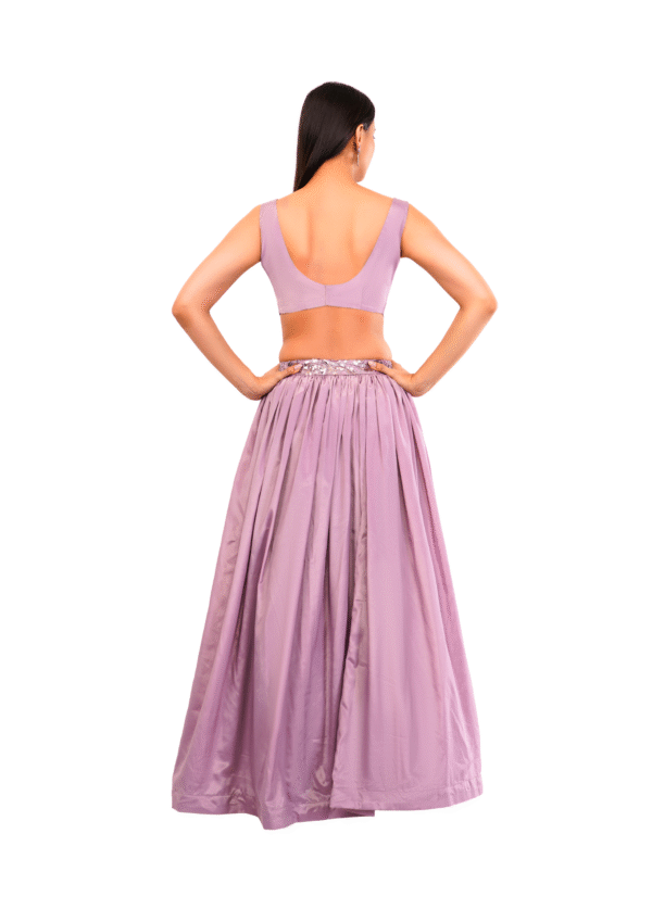 Sequin Cut Work Jacket Lehenga Set - Image 6