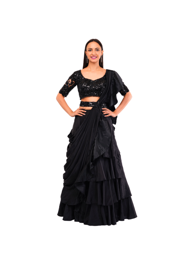 Luxury Draape Lehenga Set