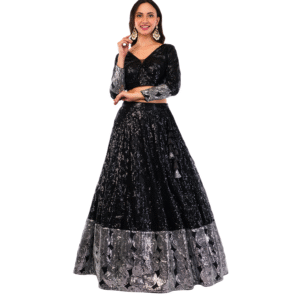 Luxury Sequin Embroidered Lehenga Set