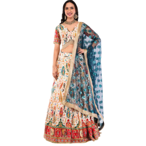 Crepe Embroidered Lehenga Set