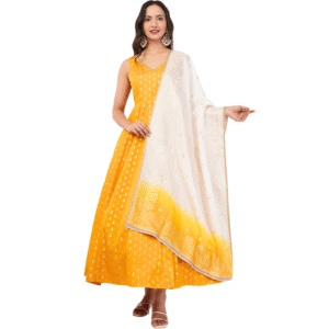 Sunshine Yellow Anarkali Suit Set
