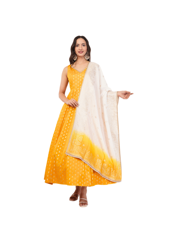 Sunshine Yellow Anarkali Suit Set