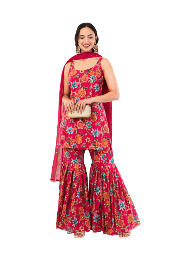 Premium Designer Gharara Suit Set - Image 2