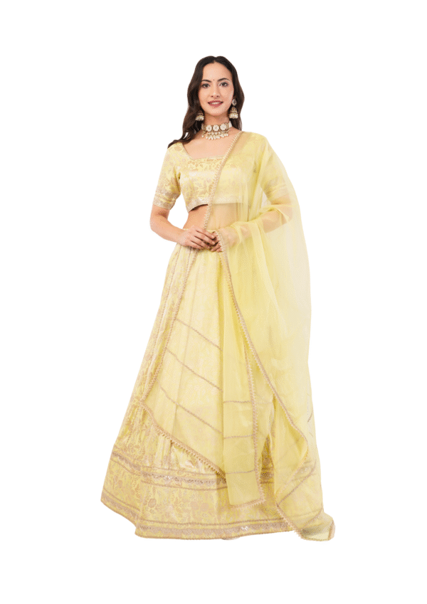 Royal Banarasi Embroidered Lehenga Set - Image 2