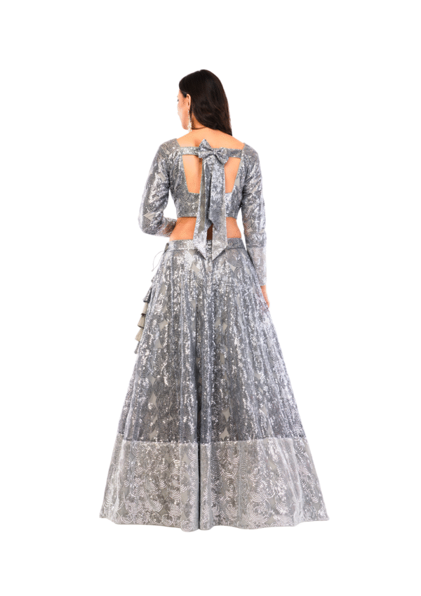 Luxury Sequin Embroidered Lehenga Set - Image 13