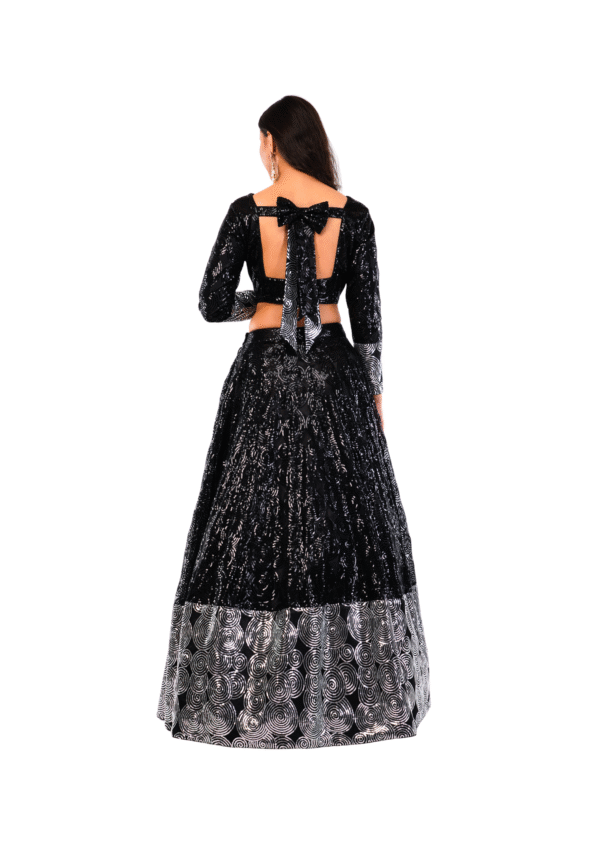 Luxury Sequin Embroidered Lehenga Set - Image 6