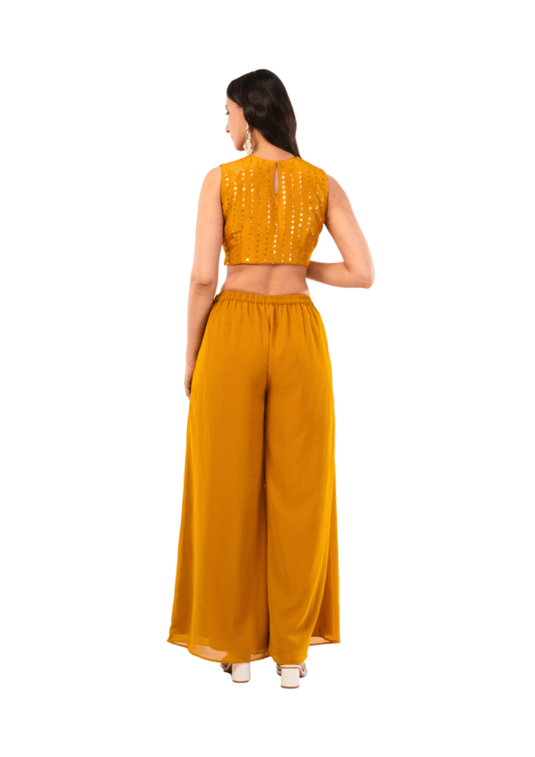 Three-Piece Mirror Work Ethnic Ensemble - Image 5
