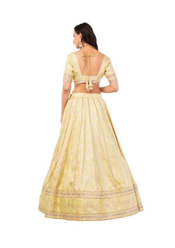 Royal Banarasi Embroidered Lehenga Set - Image 5