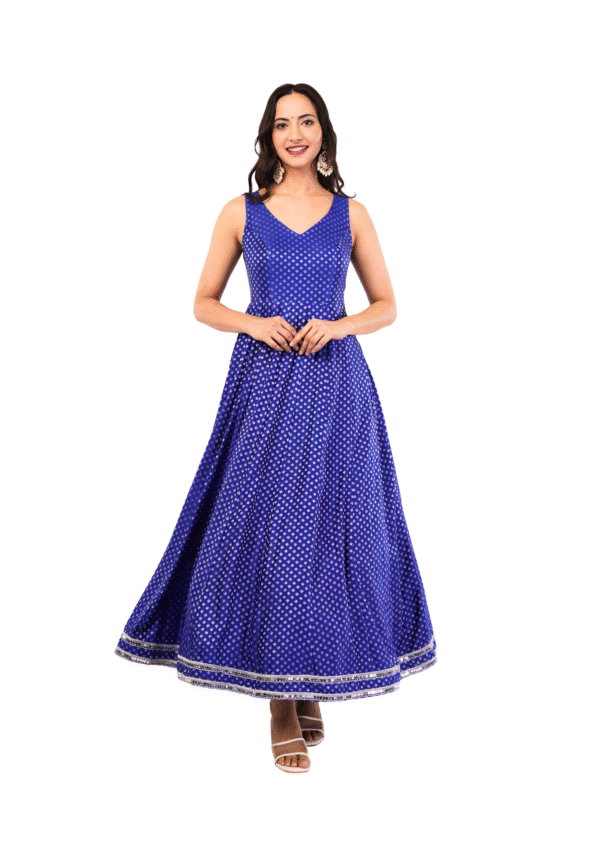 Traditional Anarkali Suit Outfit - Image 3