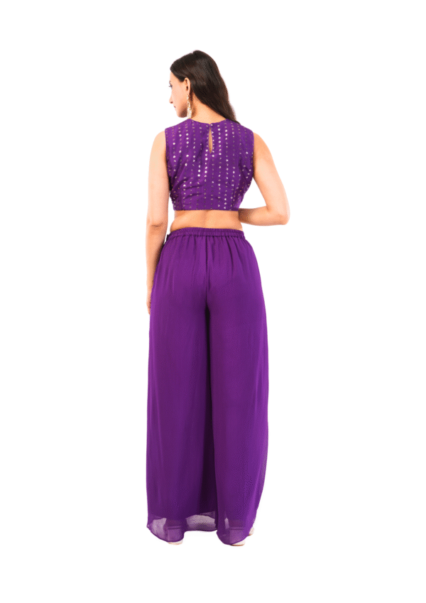 Three-Piece Mirror Work Ethnic Ensemble - Image 11